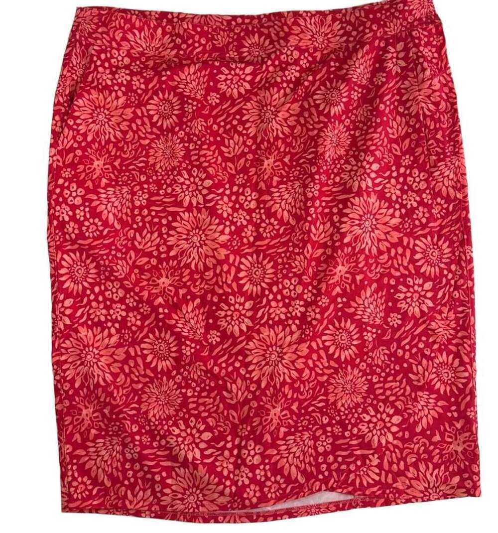 RipSkirt Hawaii Wrap Skirt XX-Large Red Floral